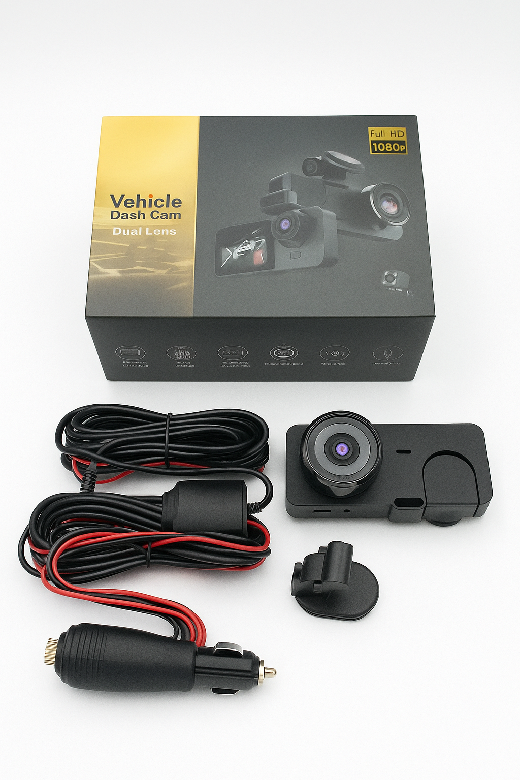 HD Vehicle Dash Camera DVR with 2.0" Screen, 170° Wide Angle, Loop Recording & G-Sensor