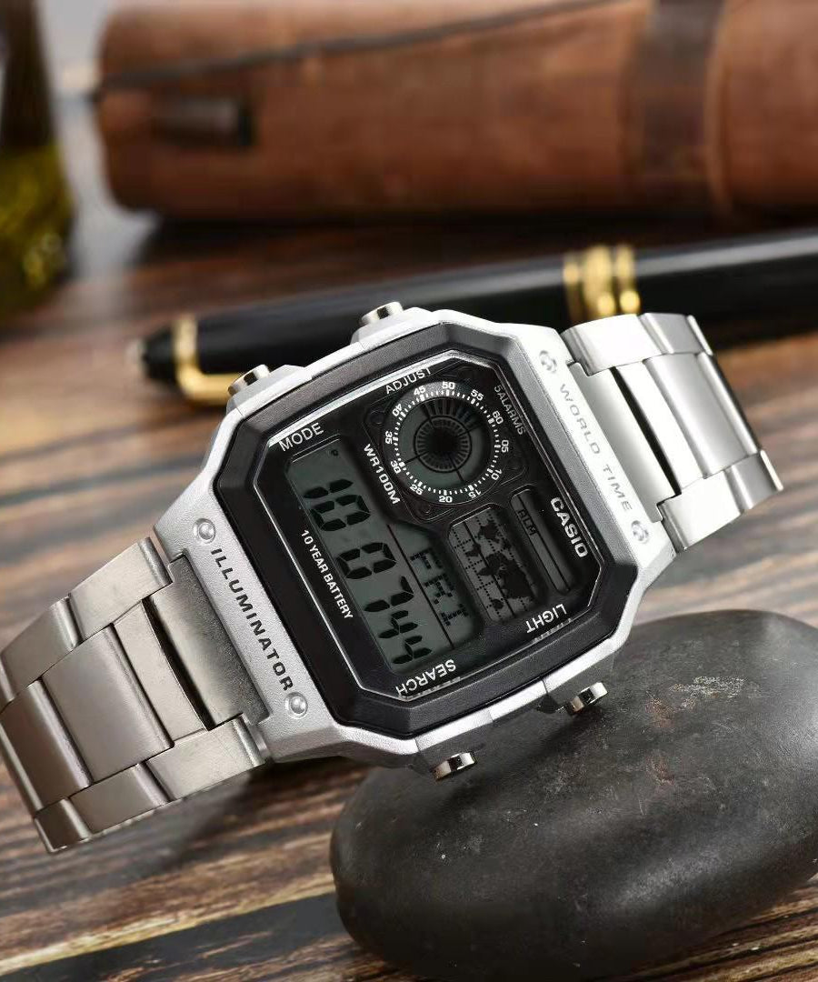 Casio Men’s metal  Digital Watch – AE-1200WHD