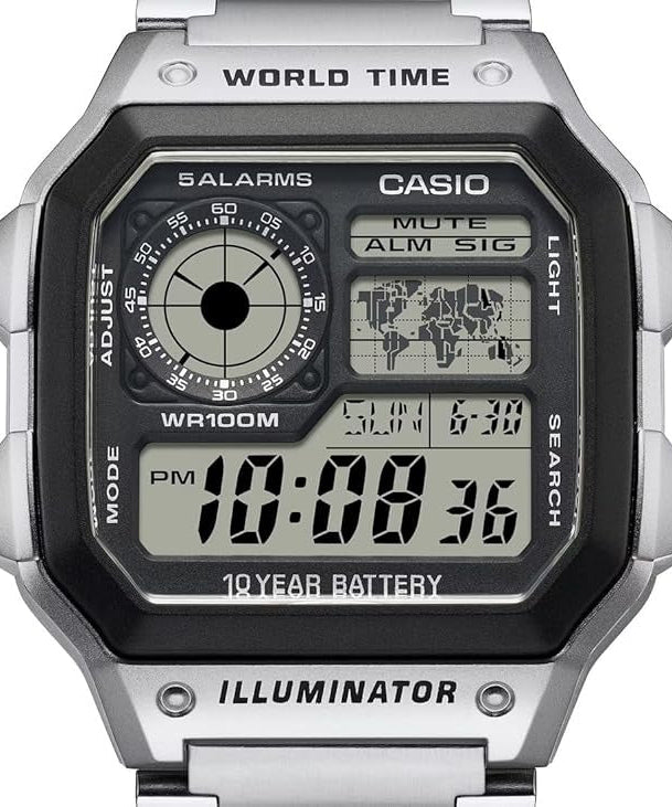 Casio Men’s metal  Digital Watch – AE-1200WHD