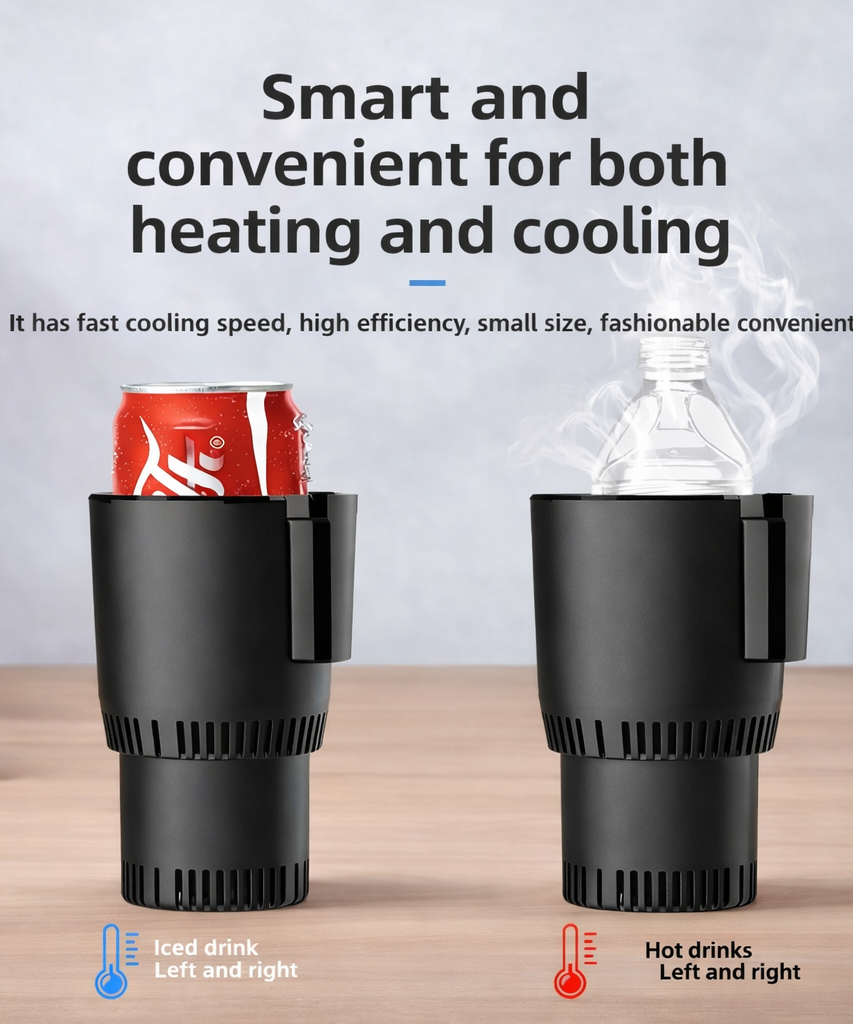 Car Cooling and Heating Cup 12V Auto Temperature Control for Beverage Bottles