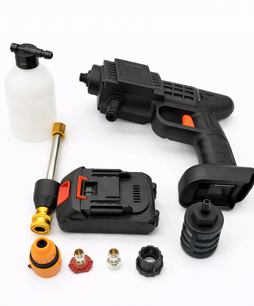 Car Washer Cleaning Gun with Double Lithium Battery 68Vh Portable Pressure Washer